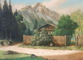 Haus hinter einem Zaun (Schwarzwald, 1940)